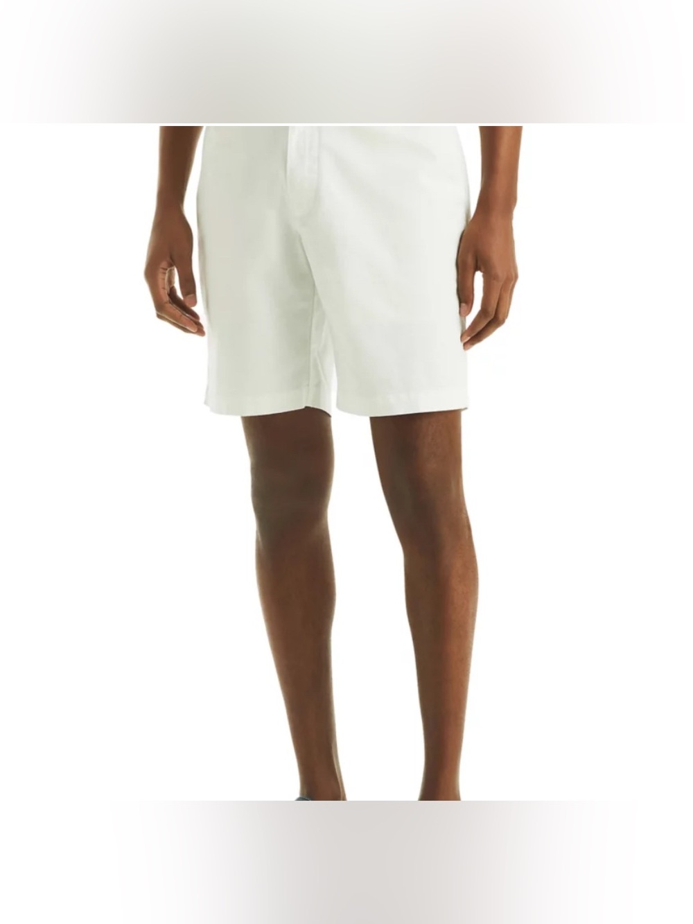Nautica‎ - Men's 8.5 Two Pocket Linen / Cotton Blend Deck Shorts - Sz 34 - White